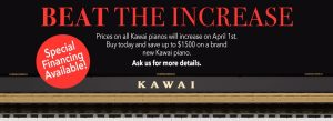 Kawai Beat the Increase Sale