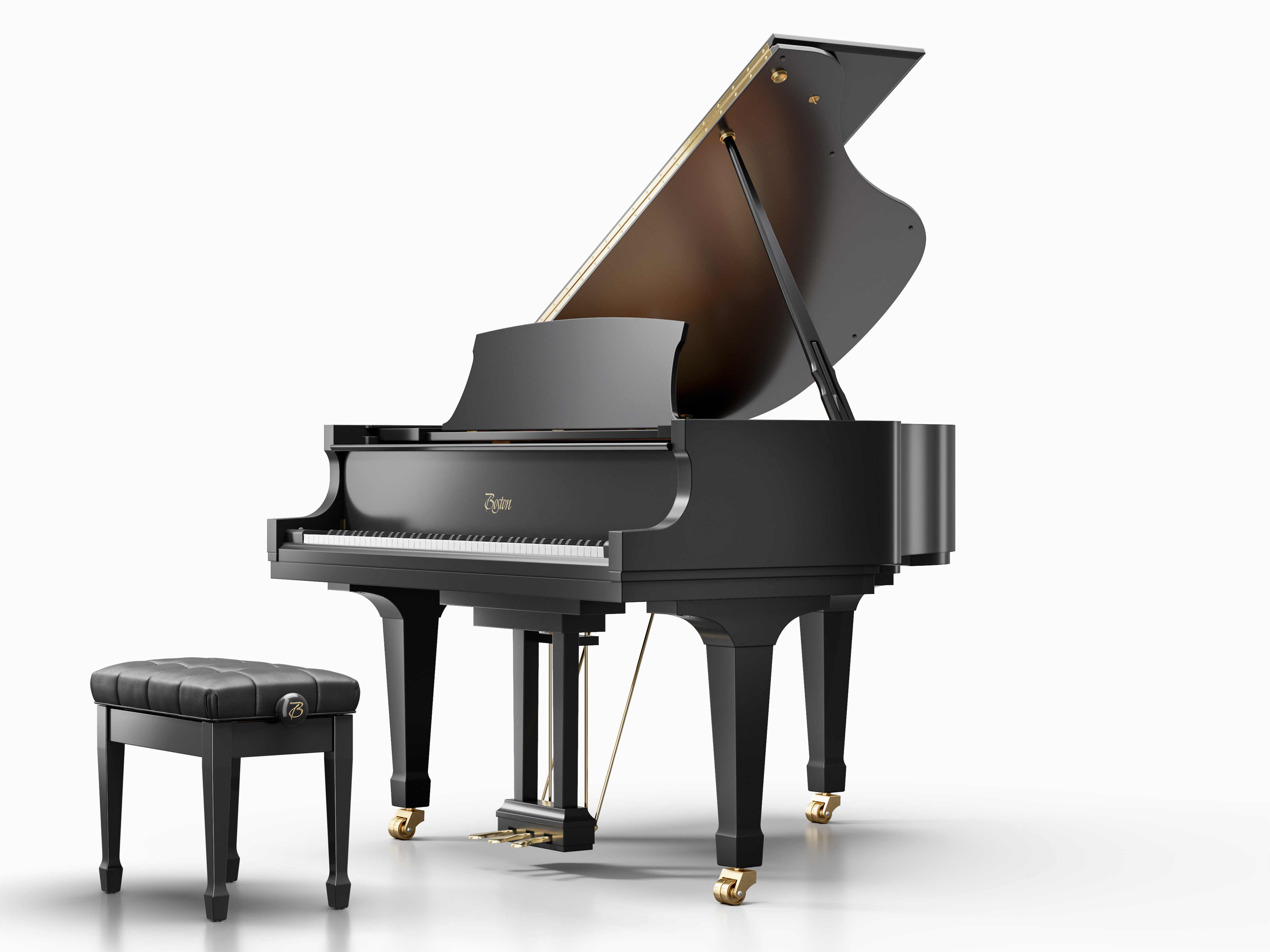 Boston GP-156 5'1" Performance Edition II Baby Grand Piano, Designed by Steinway - Image 4